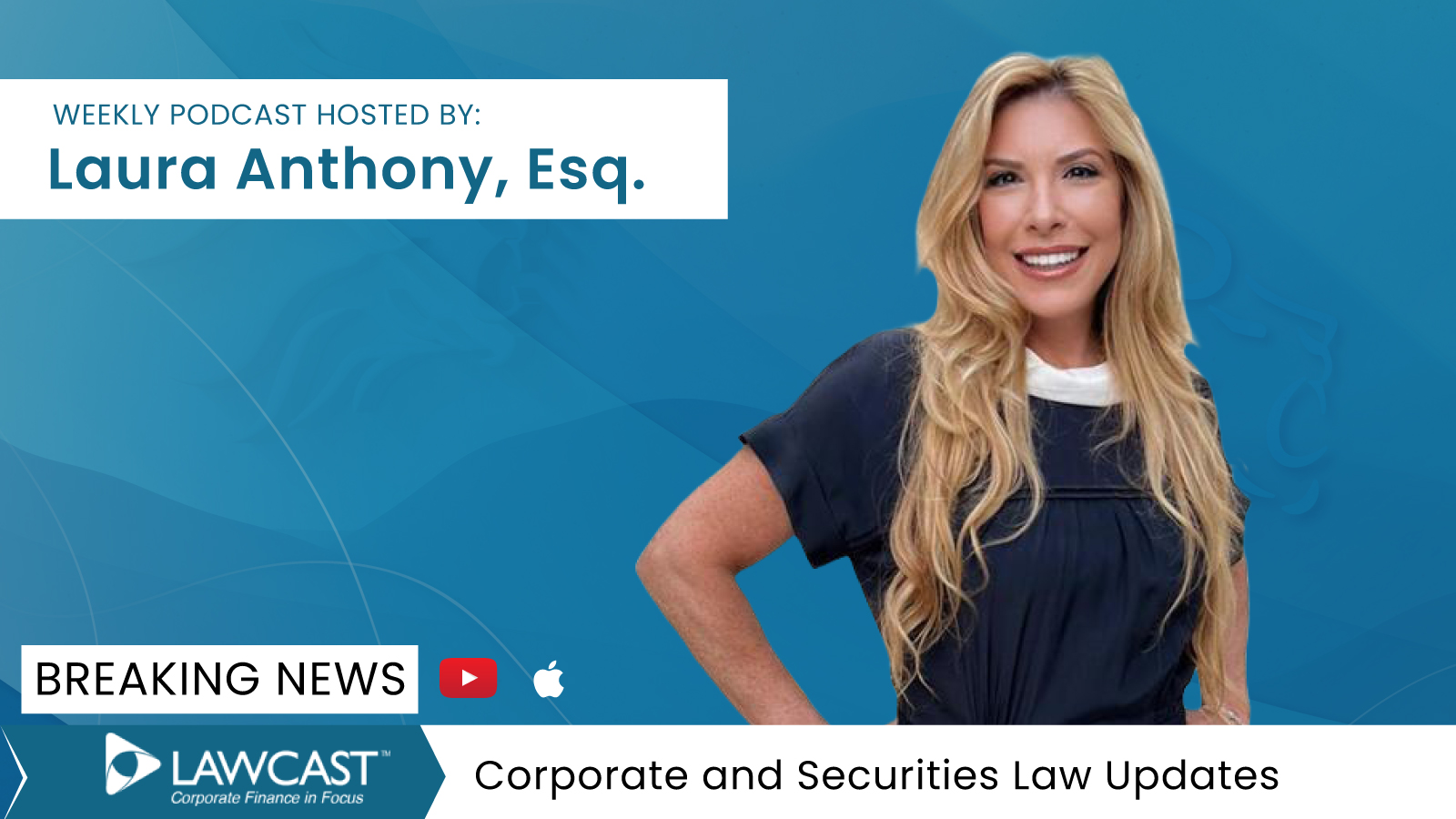 Laura Anthony, Esquire, founding partner of Anthony L.G., PLLC LAWCAST